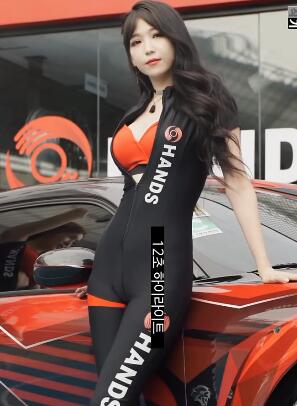 超高清美女模特4k车模6